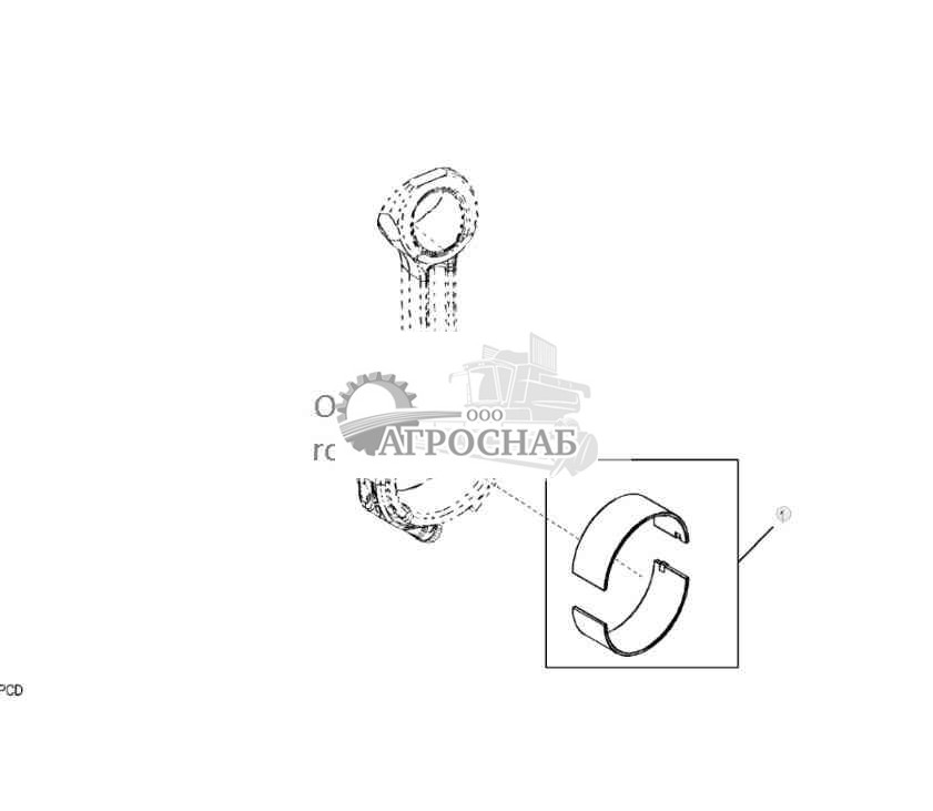 9901 Комплект шатунных подшипников 